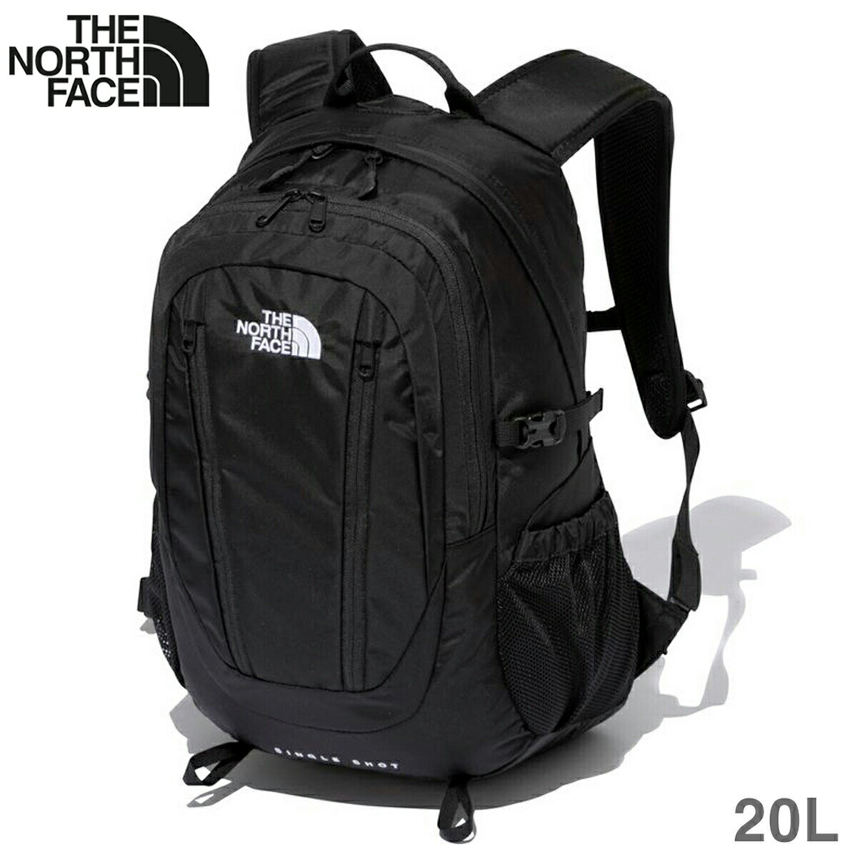 楽天SELECT SHOP LOWTEX15時迄のご注文で即日発送可 THE NORTH FACE SINGLE SHOT ザ ノース フェイス シングル ショット 20リットル バッグ バック リュック カバン 鞄 アウトドア 通勤 通学 出張 旅行 BLACK ブラック 黒 NM72303