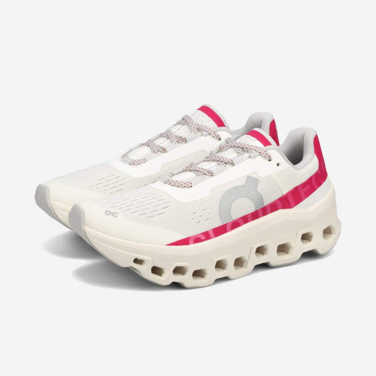 【10%OFF】 ON CLOUDMONSTER (W) オン クラウドモンスター レディース スニーカー ローカット IVORY/GRENADINE ホワイト 3WD10104038