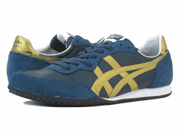 onitsuka serrano navy gold