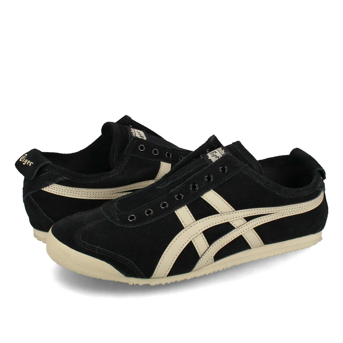 15Τʸ¨ȯ Onitsuka Tiger MEXICO 66 SLIP-ON ˥ĥ ᥭ 66 åݥ  ǥ ˡ å BLACK/PUTTY ֥å 1183c157-001