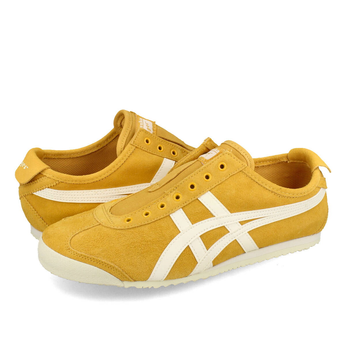 15Τʸ¨ȯ Onitsuka Tiger MEXICO 66 SLIP-ON ˥ĥ ᥭ 66 åݥ  ǥ ˡ å GOLDEN GLOW/CREAM  1183c157-750