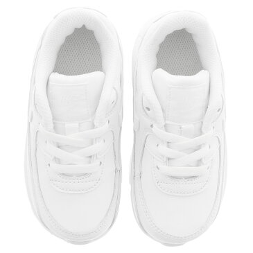 【ベビーサイズ】【8.0〜16.0cm】 NIKE AIR MAX 90 LTR TD ナイキ エア マックス 90 レザー TD WHITE/WHITE/METALLIC SILVER cd6868-100