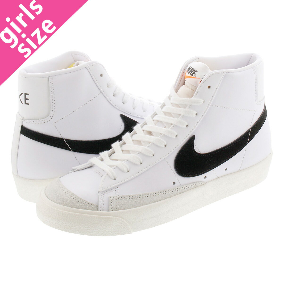 15時迄のご注文で即日発送可 NIKE WMNS BLAZER MID ‘77 ナイキ ウィメンズ ブレーザー ミッド 77 WHITE/BLACK cz1055-100