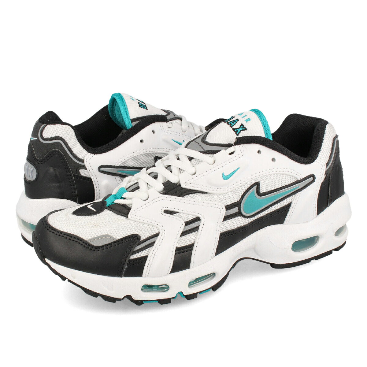 15時迄のご注文で即日発送可 NIKE AIR MAX 96 II ナイキ エア マックス 96 2 メンズ スニーカー ローカット WHITE/MYSTIC TEAL/BLACK/REFLECT SILVER ホワイト CZ1921-101