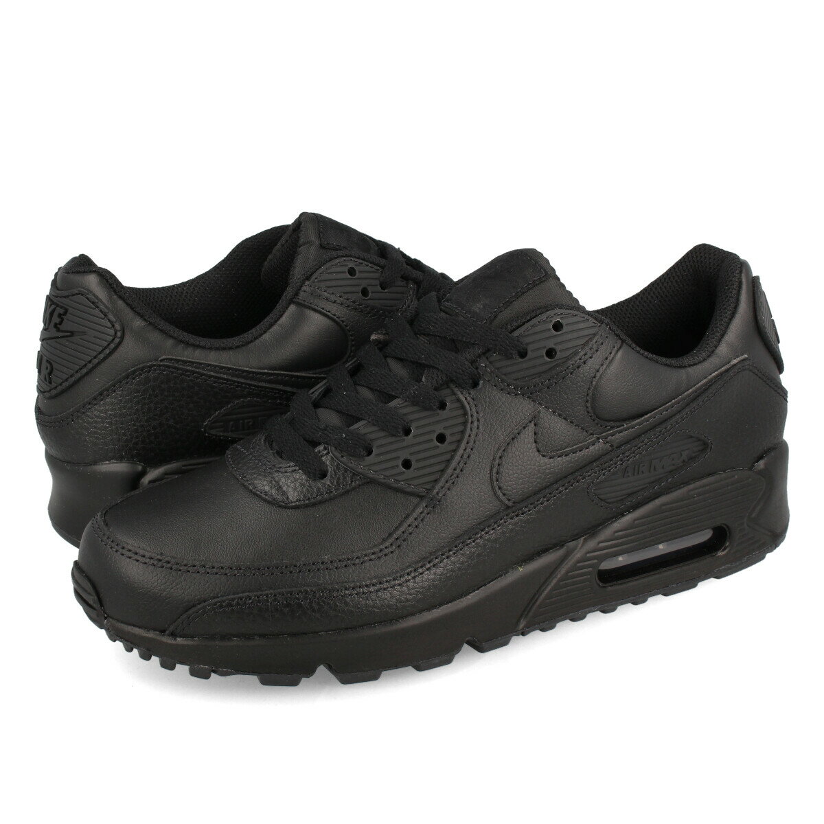 15時迄のご注文で即日発送可 NIKE AIR MAX 90 LTR ナイキ エア マックス 90 レザー BLACK/BLACK/BLACK cz5594-001