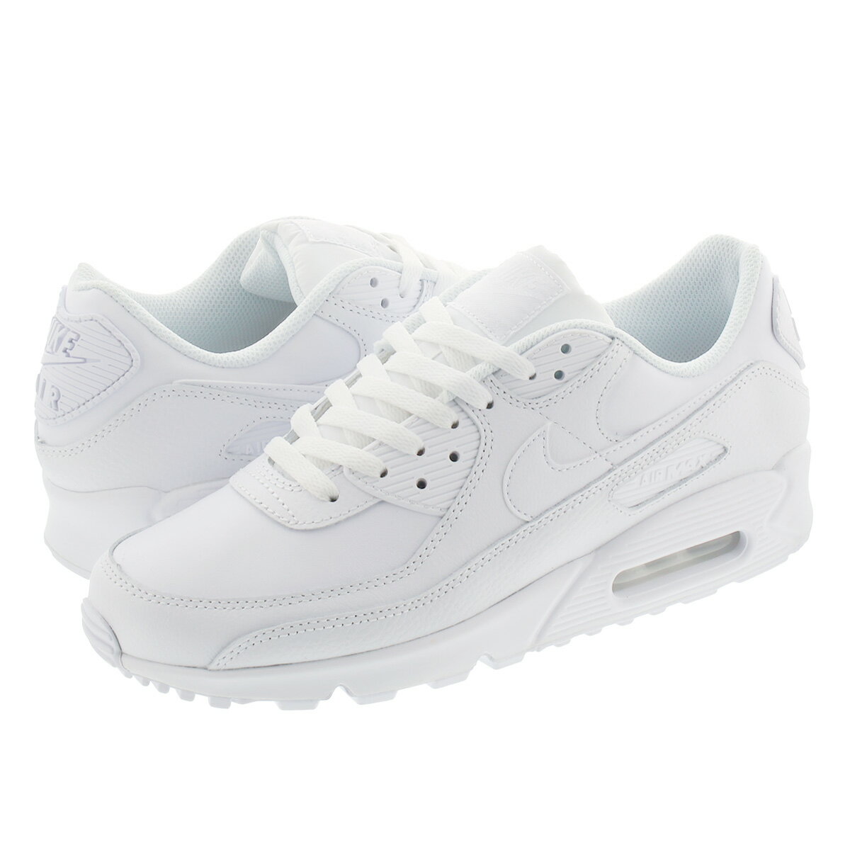 【プライスダウン】 15時迄のご注文で即日発送可 NIKE AIR MAX 90 LTR ナイキ エア マックス 90 レザー WHITE/WHITE/WHITE cz5594-100