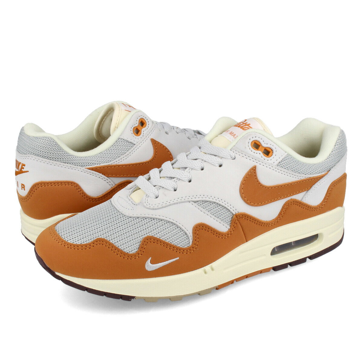 15時迄のご注文で即日発送可 NIKE AIR MAX 1 PATTA ナイキ エア マックス 1 パタ METALLIC SILVER/MONARCH/PURE PLATINUM dh1348-001