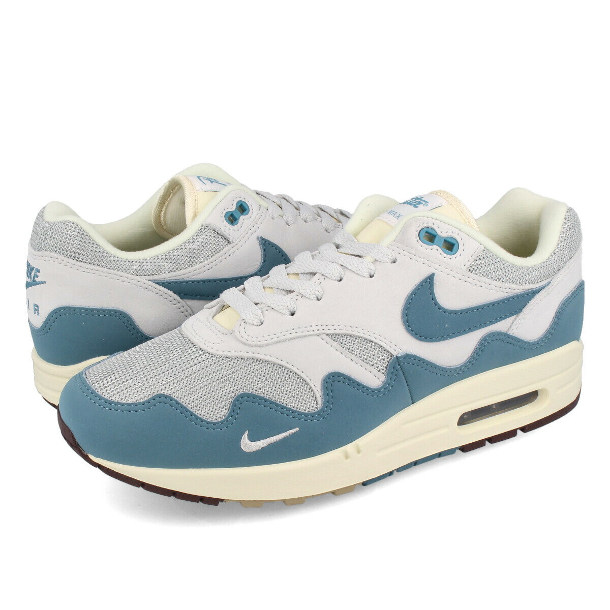 15時迄のご注文で即日発送可 NIKE AIR MAX 1 PATTA ナイキ エア マックス 1 パタ METALLIC SILVER/NOISE AQUA/PURE PLATINUM dh1348-004