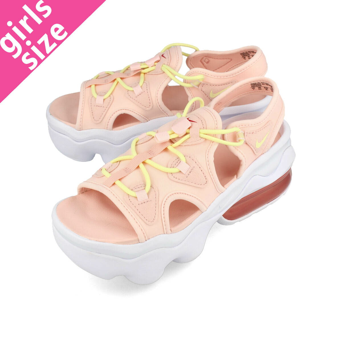 15時までのご注文で即日発送 NIKE WMNS AIR MAX KOKO SANDAL ナイキ ウィメンズ エア マックス ココ サンダル ATMOSPHERE/CITRON TINT/WHITE/PINK QUARTZ dv0759-610