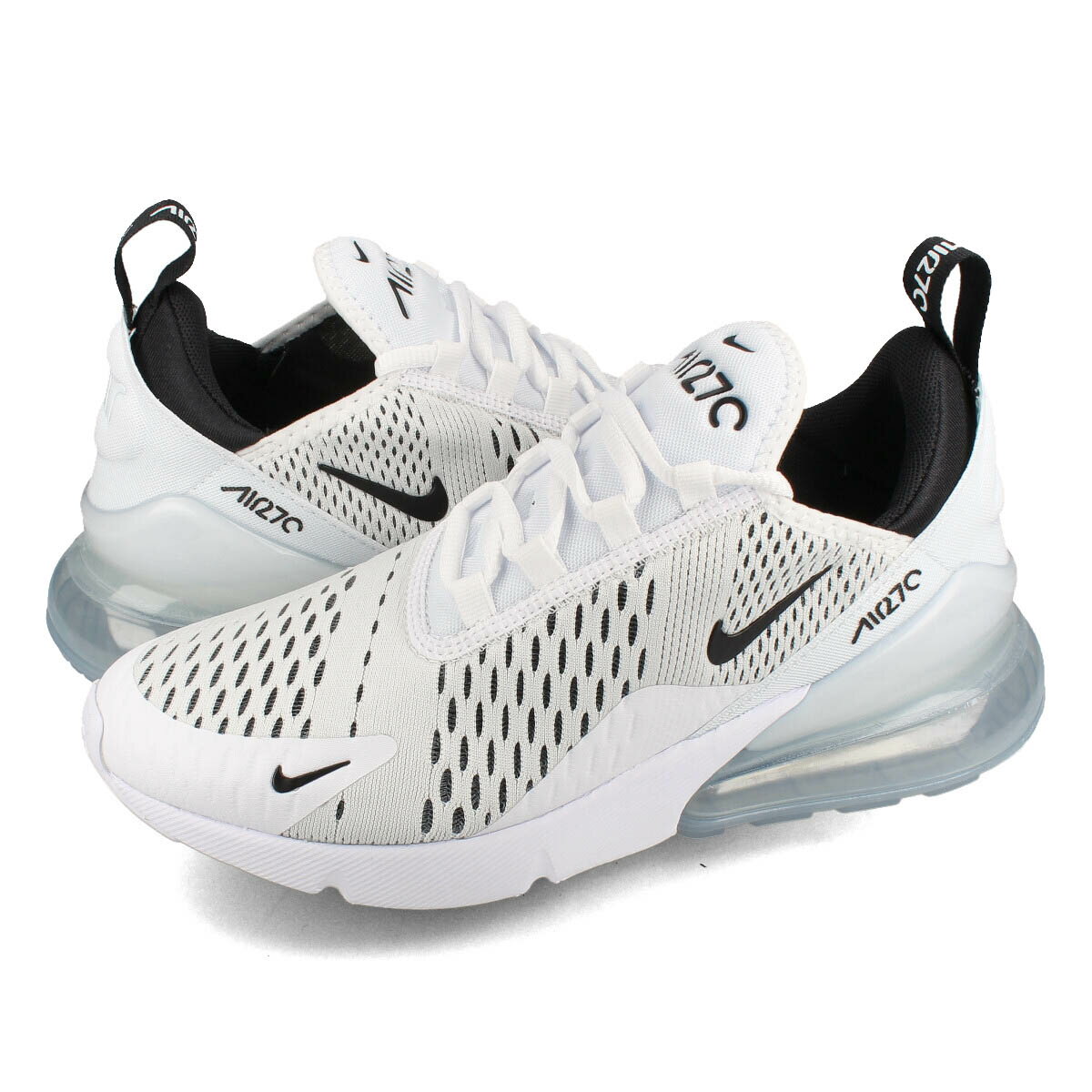 15時迄のご注文で即日発送可 NIKE WMNS AIR MAX 270 ナイキ ウィメンズ エア マックス 270 レディース ローカット WHITE/BLACK/WHITE ホワイト ah6789-100