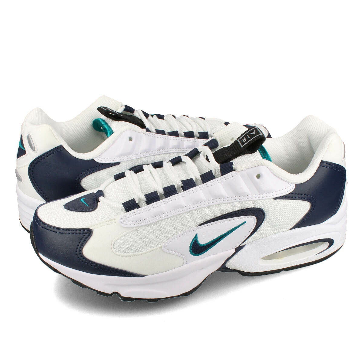 15時迄のご注文で即日発送可 NIKE AIR MAX TRIAX ナイキ エア マックス トライアックス メンズ ローカット WHITE/OBSIDIAN/DEEP EMERALD ホワイト ct1104-100