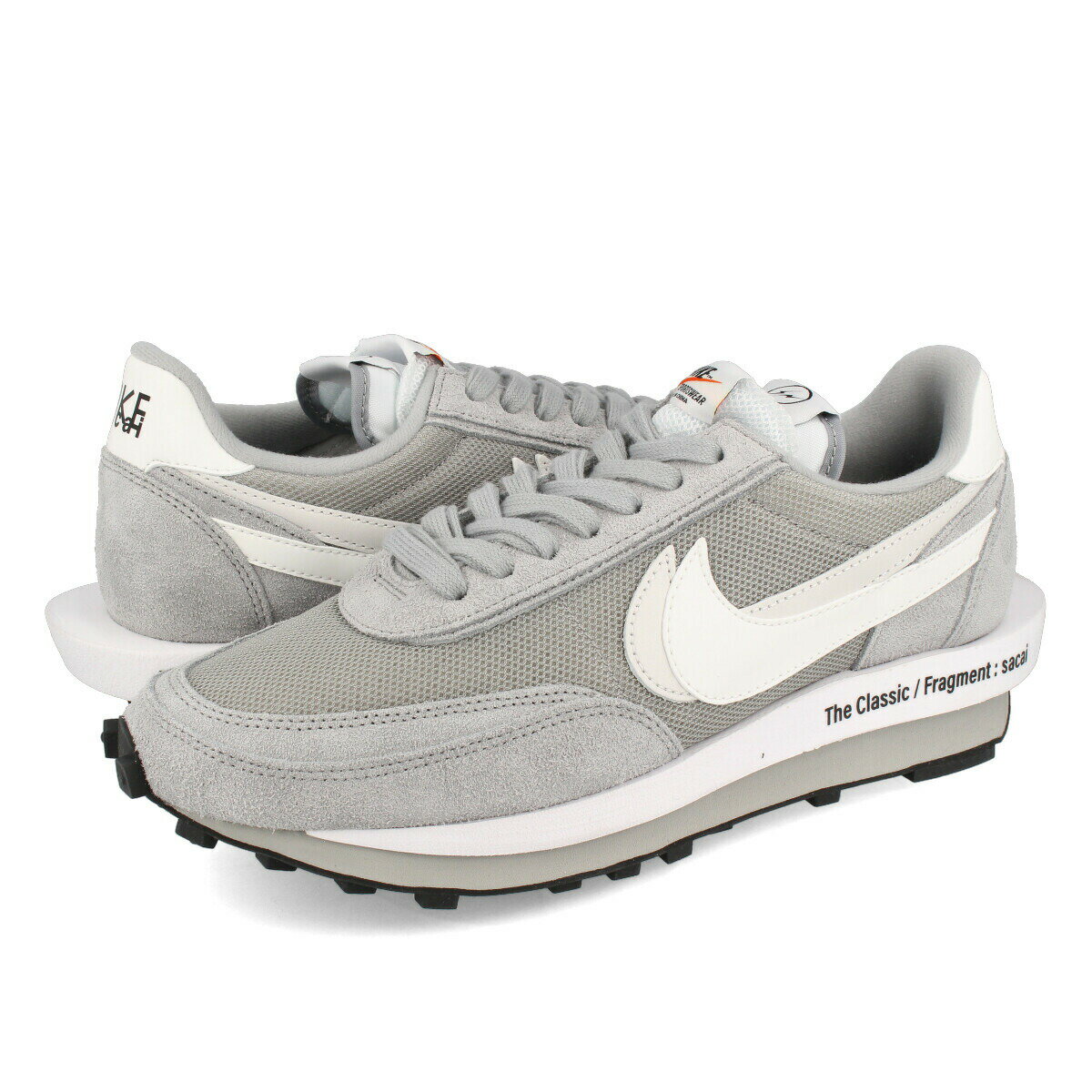 15Τʸ¨ȯ NIKE LD WAFFLE FRAGMENT DESIGNۡSACAI ʥ LD åե ե饰ȥǥ   ˡ å LIGHT SMOKE GREY/WHITE/BLACK 졼 DH2684-001