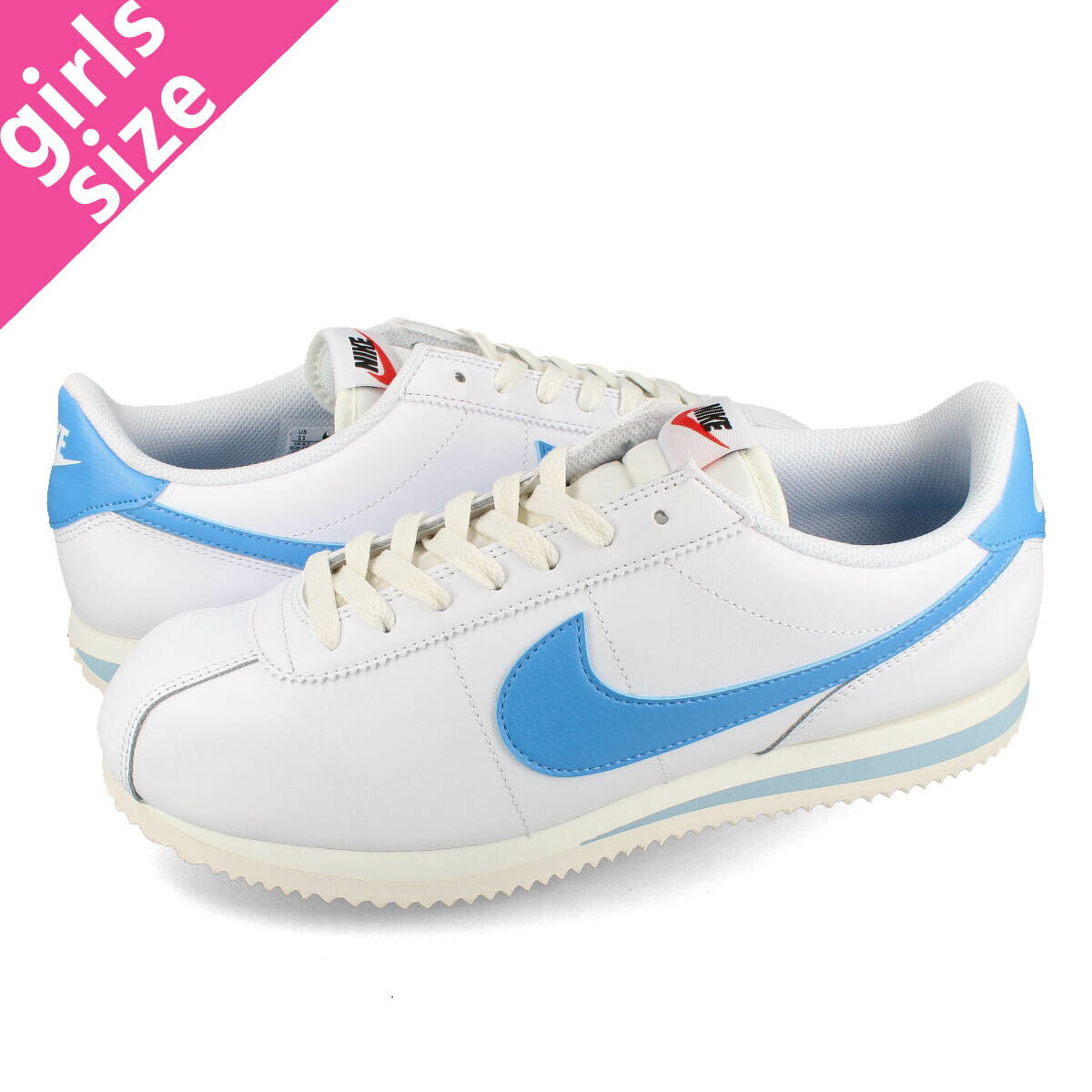 楽天SELECT SHOP LOWTEX15時迄のご注文で即日発送可 NIKE WMNS CORTEZ ナイキ ウィメンズ コルテッツ レディース ローカット WHITE/UNIVERSITY BLUE/SAIL/TEAM ORANGE ホワイト dn1791-102-l