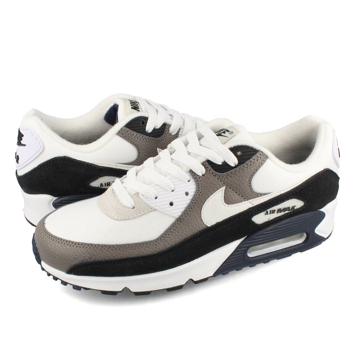15時までのご注文で即日発送 NIKE AIR MAX 90 ナイキ エア マックス 90 メンズ レディース ローカット FLAT PEWTER/WHITE/OBSIDIAN ホワイト グレー dz3522-002のサムネイル