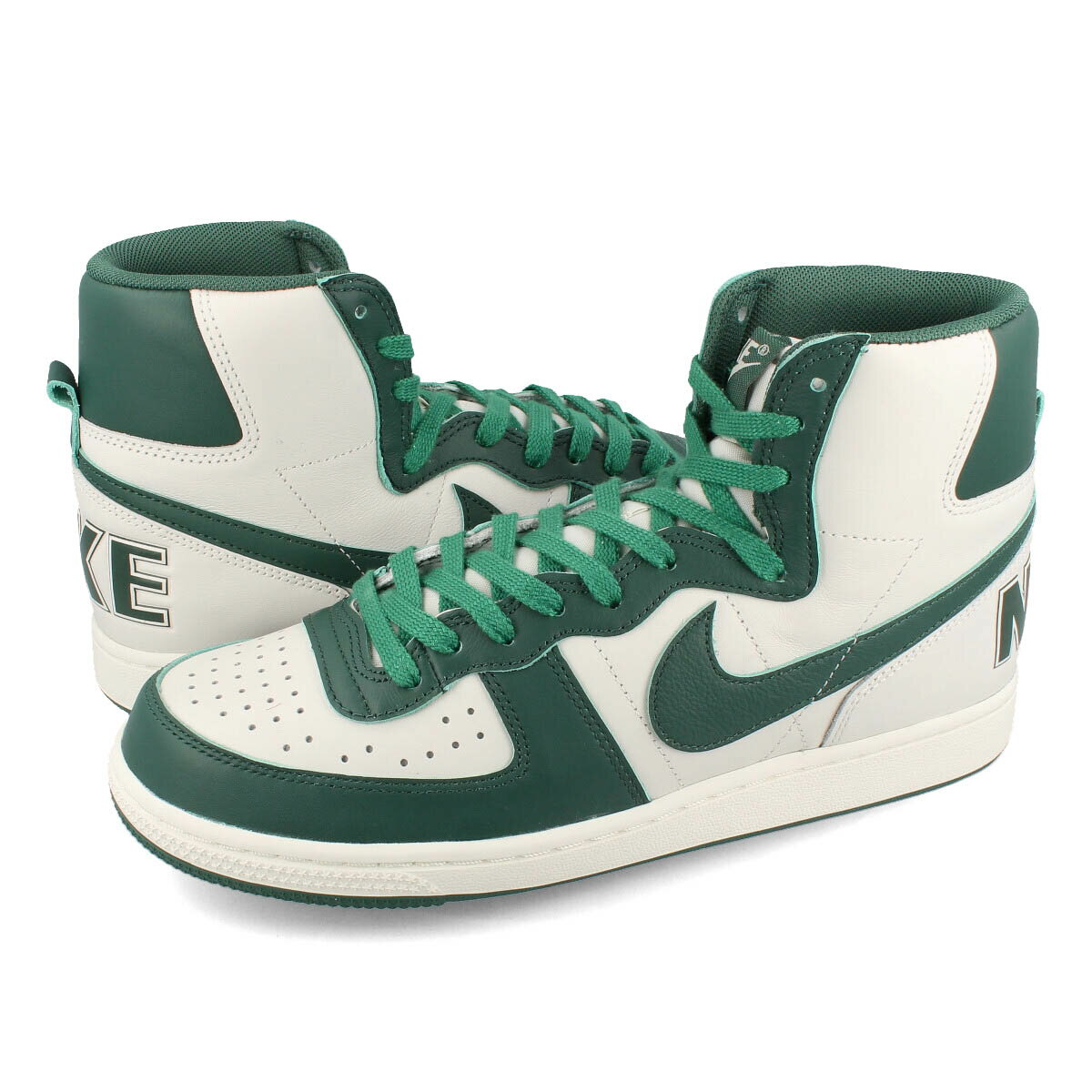 15時迄のご注文で即日発送可 NIKE TERMINATOR HIGH 【NOBLE GREEN】 ナイキ ターミネーター ハイ メンズ ハイカット SWAN/NOBLE GREEN/SAIL/WASHED GREEN ホワイト グリーン 白 緑 fd0650-100