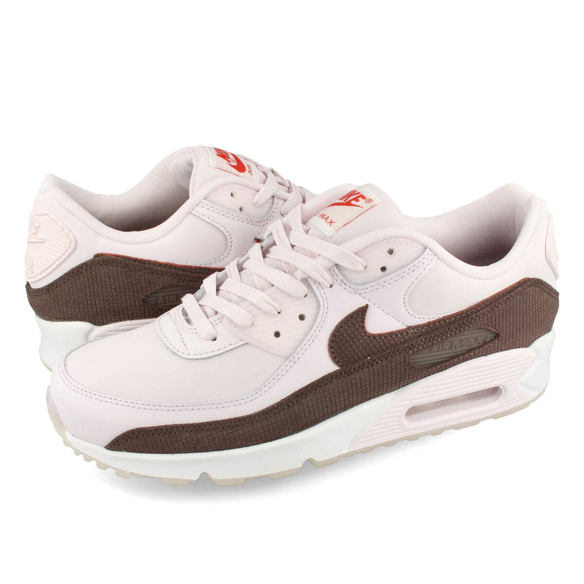 15時迄のご注文で即日発送可 NIKE AIR MAX 90 LTR ナイキ エア マックス 90 レザー メンズ ローカット PEARL PINK/BAROQUE BROWN/BAROQUE BROWN ピンク ブラウン fd0789-600