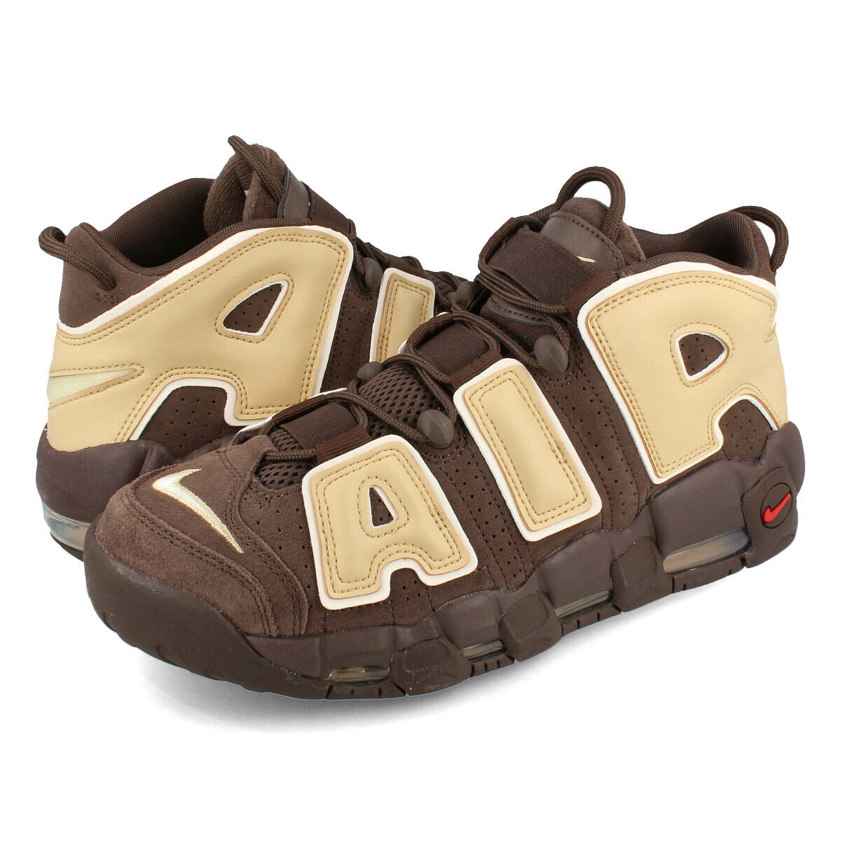 15時迄のご注文で即日発送可 NIKE AIR MORE UPTEMPO '96 ナイキ エア モア アップ テンポ 96 メンズ スニーカー ミッドカット BAROQUE BROWN/SESAME/PALE ブラウン FB8883-200