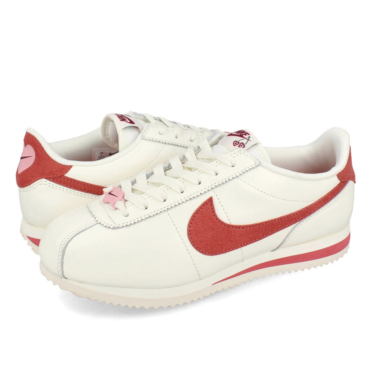 楽天SELECT SHOP LOWTEX15時迄のご注文で即日発送可 NIKE WMNS CORTEZ SE 【VALENTINE'S DAY】 ナイキ ウィメンズ コルテッツ SE レディース スニーカー ローカット SAIL/ADOBE/MED SOFT PINK/TEAM RED ホワイト FZ5167-133