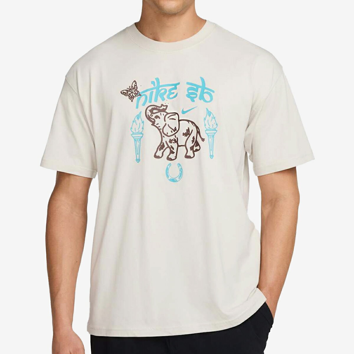 NIKE SB M90 OC ELEPHANT TEE ナイキ エスビー M90 OC エレファント Tシャツ メンズ レディース 半袖Tシャツ LIGHT BONE ベージュ HJ0804-072