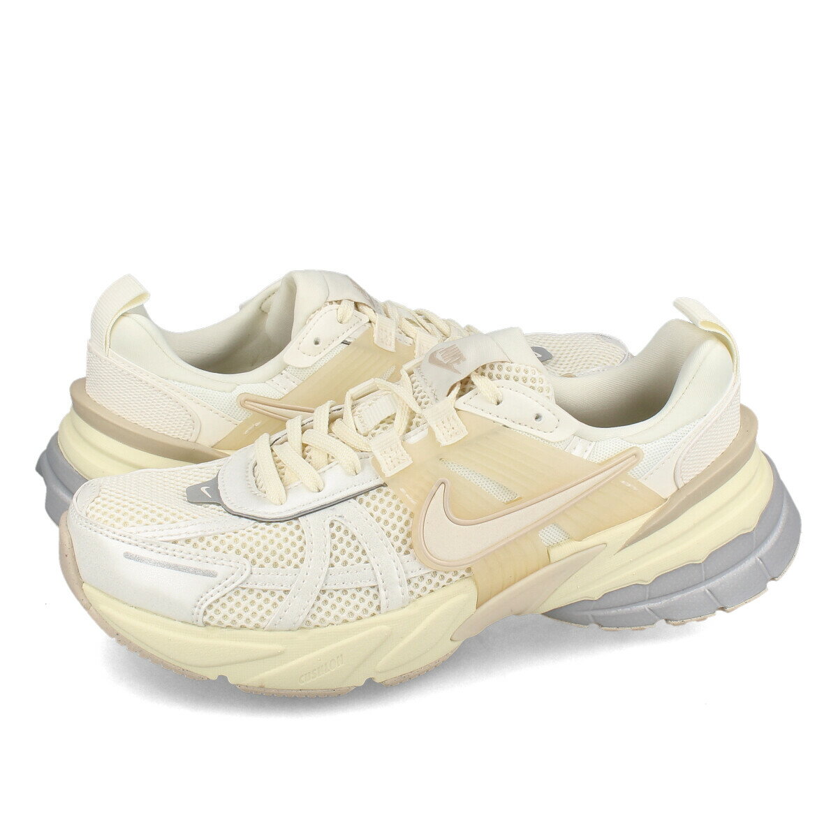 NIKE WMNS V2K RUN ナイキ ウィメンズ V2K ラン レディース スニーカー ローカット PALE IVORY/PALE IVORY/COCONUT MILK ベージュ HQ1512-110のサムネイル