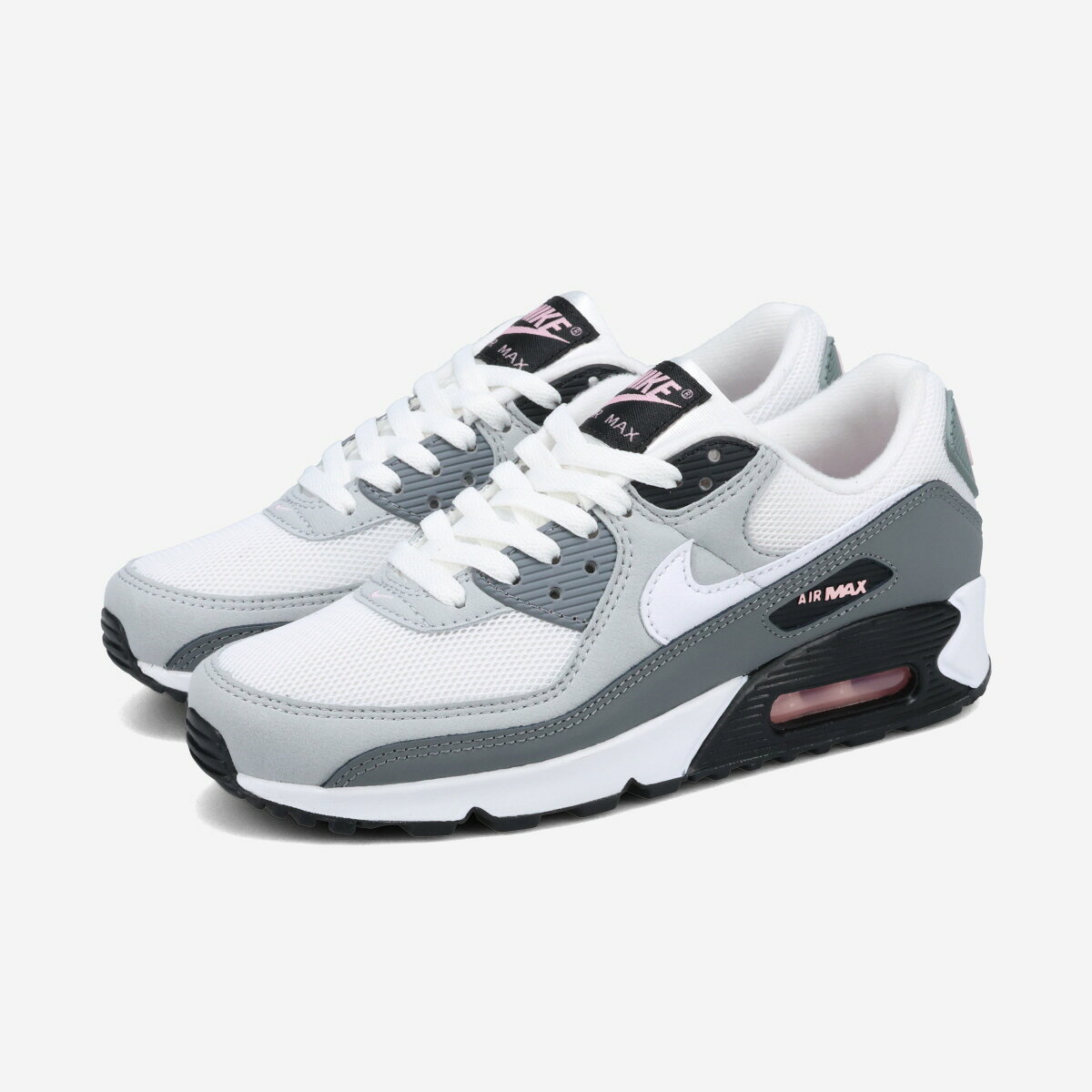 NIKE AIR MAX 90 ナイキ エア マックス 90 レディース スニーカー ローカット WOLF GREY/PINK FOAM/SMOKE GREY/WHITE グレー IU7542-012