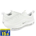 要エントリーで最大P15倍 4/24(水)20:00～4/27(土)9:59 NIKE AIR MAX 97 ナイキ エア マックス 97 メンズ レディース スニーカー ローカット WHITE/WHITE/WHITE ホワイト 白 定番モデル 921826-101