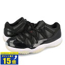 要エントリーで最大P15倍 4/24(水)20:00～4/27(土)9:59 NIKE AIR JORDAN 11 RETRO LOW 【72-10】 ナイキ エア ジョーダン 11 レトロ ロー BLACK/GYM RED/WHITE/SAIL av2187-001