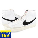 要エントリーで最大P15倍 4/24(水)20:00～4/27(土)9:59 NIKE BLAZER MID 039 77 VINTAGE ナイキ ブレザー ミッド 039 77 ビンテージ WHITE/BLACK bq6806-100