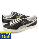 要エントリーで最大P15倍 4/24(水)20:00～4/27(土)9:59 PUMA CLYDE BASE プーマ クライド ベース メンズ レディース ローカット BLACK/FROSTED IVORY/TEAM GOLD ブラック 390091-02