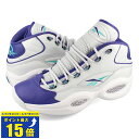 要エントリーで最大P15倍 4/24(水)20:00～4/27(土)9:59 Reebok QUESTION MID リーボック クエスチョン ミッド COLD GREY/BOLD PURPLE/CLASSIC TEAL GW8853