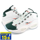 要エントリーで最大P15倍 4/24(水)20:00～4/27(土)9:59 Reebok QUESTION MID リーボック クエスチョン ミッド メンズ スニーカー ミッドカット バッシュ アレン アイバーソン FTWR WHITE/FOREST GREEN/ORANGE FLARE ホワイト グリーン オレンジ 白 緑 橙色 gw8857