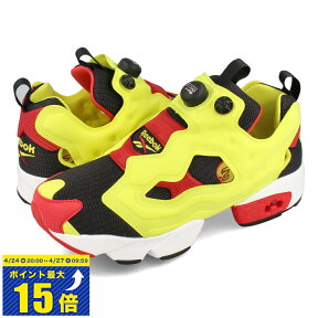 [要エントリーで最大P15倍 4/24(水)20:00～4/27(土)9:59] Reebok INSTAPUMP FURY OG 【CITRON】 リーボック インスタ ポンプ フューリー OG BLACK/HYPER GREEN/RED/WHITE v47514