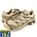 要エントリーで最大P15倍 4/24(水)20:00～4/27(土)9:59 SALOMON XT-6 GTX 【GORE-TEX】 サロモン エックスティー 6 ゴアテックス メンズ レディース スニーカー ローカット SAFARI/SAFARI/BLACK ブラウン L47445500