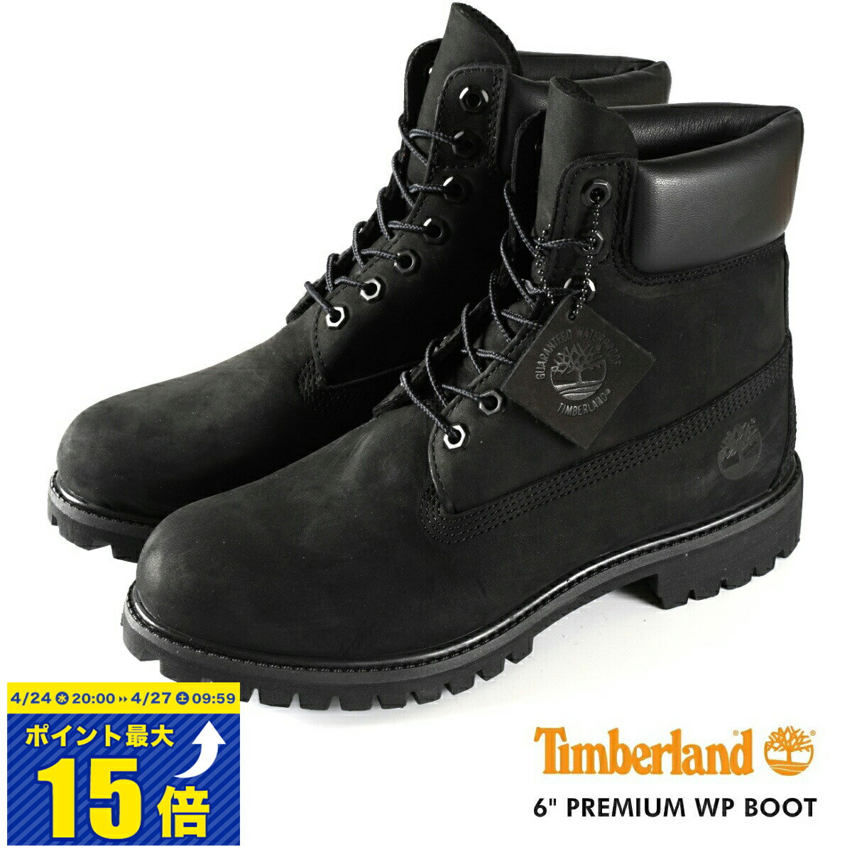  TIMBERLAND 6inch PREMIUM WP BOOT ティンバーランド 6インチ プレミアム ウォータープルーフ ブーツ BLACK 10073