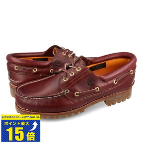 [要エントリーで最大P15倍 4/24(水)20:00～4/27(土)9:59] TIMBERLAND 3EYELET CLASSIC LUG ティンバーランド 3アイレット クラシック ラグ BURGUNDY メンズ 50009