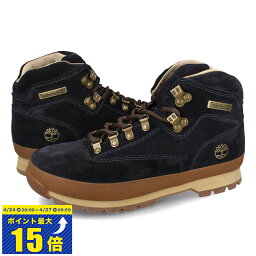 [要エントリーで最大P15倍 4/24(水)20:00～4/27(土)9:59] TIMBERLAND EURO HIKER LEATHER ティンバーランド ユーロ ハイカー レザー メンズ ブーツ DARK BLUE SUEDE ブルー A6839