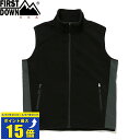 要エントリーで最大P15倍 4/24(水)20:00～4/27(土)9:59 FIRST DOWN MICRO FLEECE VEST ファーストダウン マイクロ フリース ベスト メンズ レディース アウター ベスト BLACK ブラック f542017-06