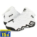 要エントリーで最大P15倍 4/24(水)20:00～4/27(土)9:59 FILA MB MASHBURN フィラ MB マッシュバーン WHITE フィラスニーカー メンズ レディース ユニセックス バスケット シューズ バッシュ ハイカット ホワイト 白 BE:FIRST着用 定番モデル FHE102 005