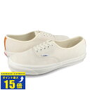 要エントリーで最大P15倍 4/24(水)20:00～4/27(土)9:59 VANS VAULT OG AUTHENTIC LX バンズ ボルト OG オーセンティック LX メンズ ローカット ANTIQUE WHITE/PERSIMMON ORANGE ホワイト vn-0a4bv94j0