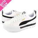 【決算SALE】 PUMA MAYZE LTH WMNS プーマ メイズ レザー ウィメンズ WHITE/BLACK 381983-01