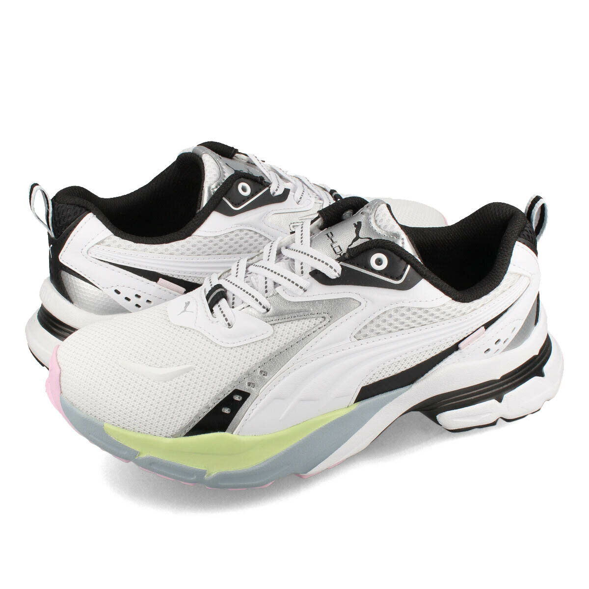 【プライスダウン】 15時迄のご注文で即日発送可 PUMA PHLOX WMNS プーマ フィロックス ウィメンズ レディース ローカット WHITE/BLACK ホワイト 389456-01