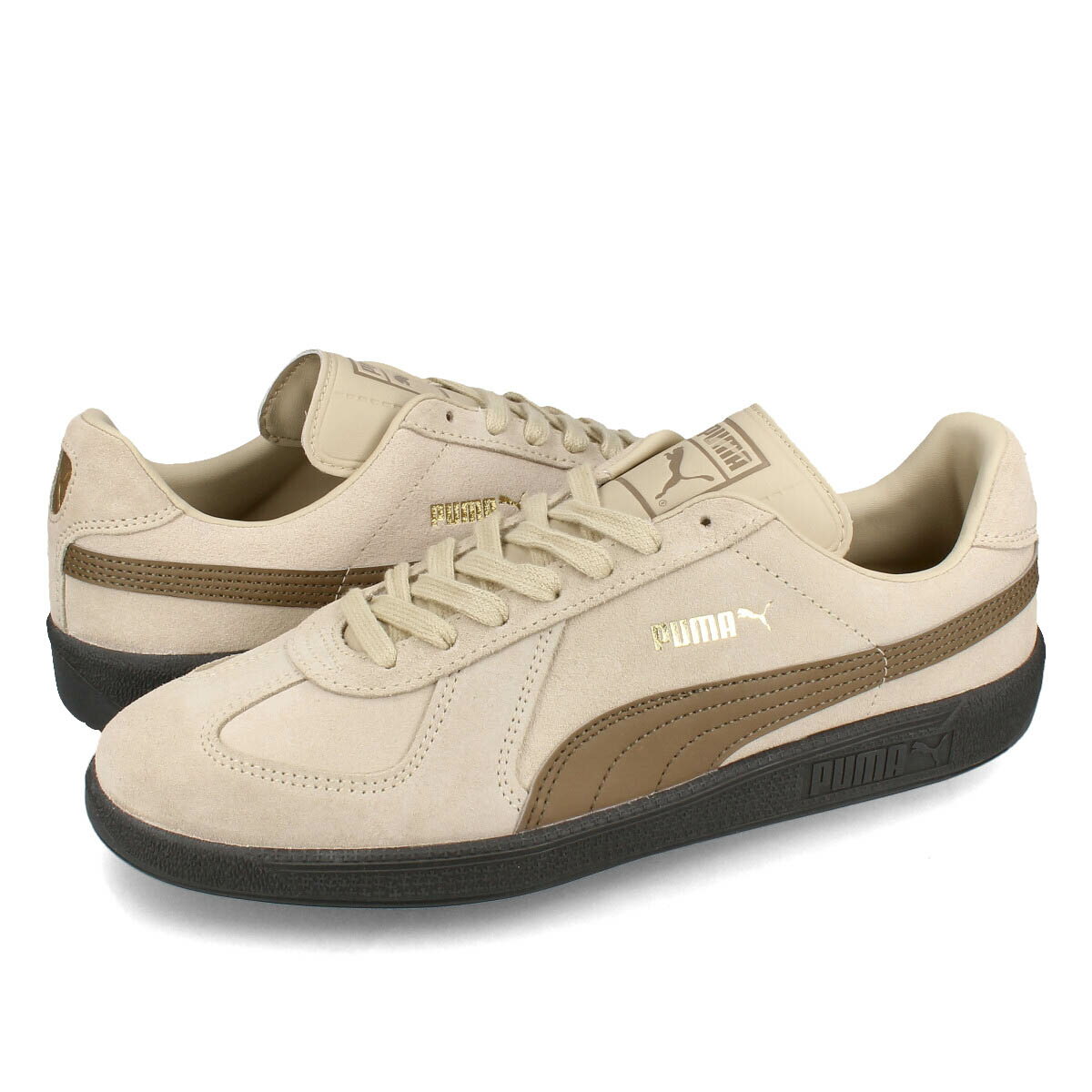  15時迄のご注文で即日発送可 PUMA ARMY TRAINER SUEDE プーマ アーミー トレーナー スウェード メンズ スニーカー ローカット GRANOLA/CHOCOLATE CHIP ベージュ 388156-10