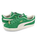 yvCX_Ez 15̂ő PUMA SUEDE FAT LACE v[} XEF[h t@bg[X Y Xj[J[ [Jbg ARCHIVE GREEN/WARM WHITE O[ 393167-02