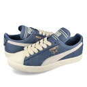  15時迄のご注文で即日発送可 PUMA CLYDE Q3 RHUIGI プーマ クライド Q3 ルイージ メンズ ローカット PRISTINE/PRISTINE/INKY BLUE ブルー 393305-02