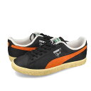  15時迄のご注文で即日発送可 PUMA CLYDE VINTAGE プーマ クライド ヴィンテージ メンズ レディース スニーカー ローカット BLACK/RICKIE ORANGE ブラック 394687-02