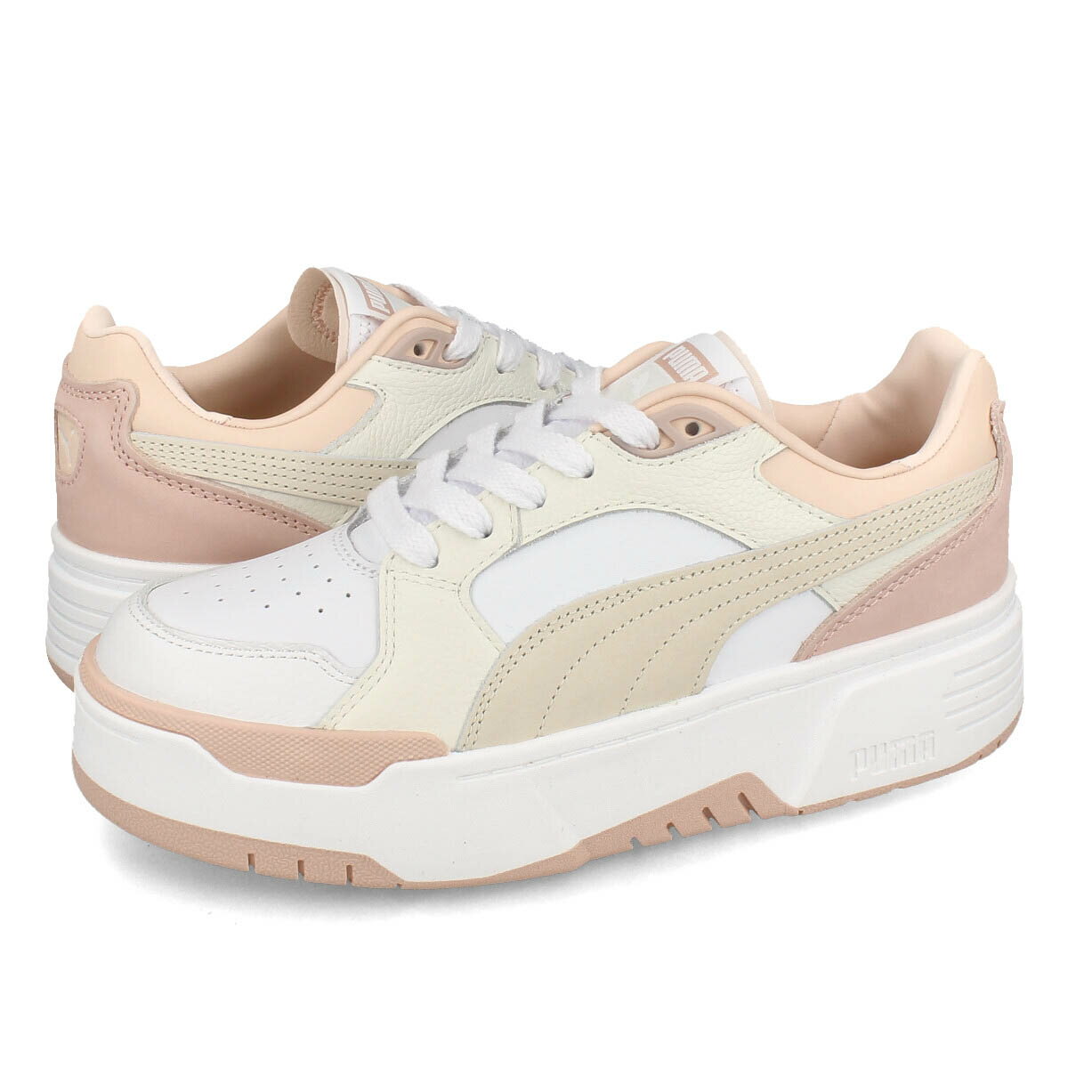 15時迄のご注文で即日発送可 PUMA CA FLYZ PRM WMNS プーマ CA FLYZ PRM ウィメンズ レディース スニーカー ローカット WHITE/ROSE QUARTZ ホワイト 396099-03