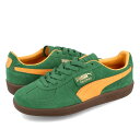 15時迄のご注文で即日発送可 PUMA PALERMO プーマ パレルモ メンズ スニーカー ローカット VINE/CLEMENTINE グリーン 396463-05