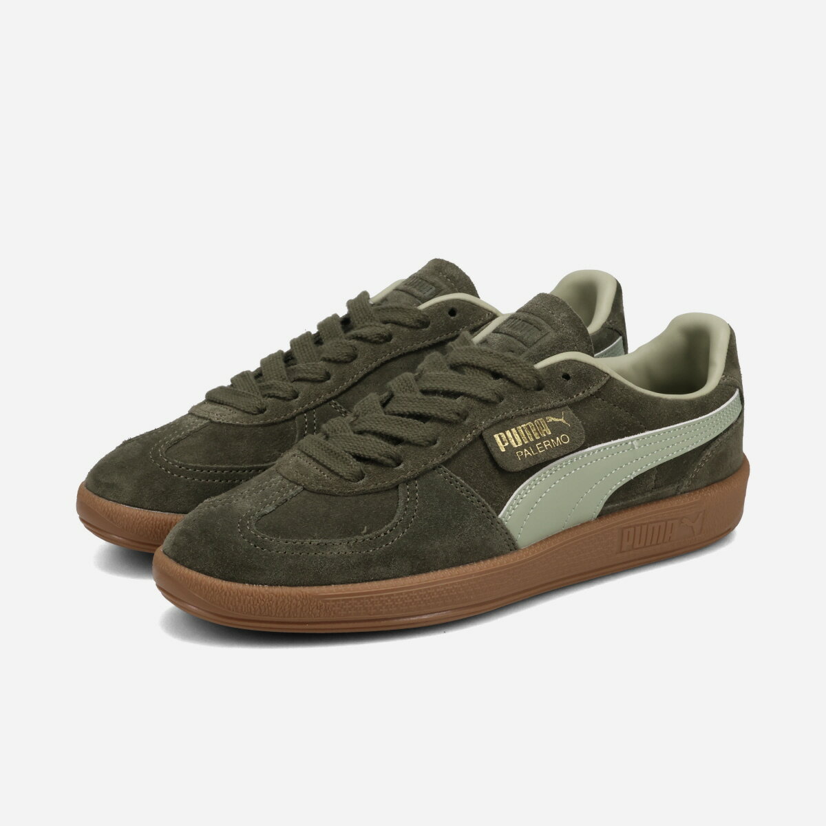 【20%OFF】 PUMA PALERMO プーマ パレルモ メンズ スニーカー ローカット DARK OLIVE/LUX ARMY カーキグリーン 396463-80