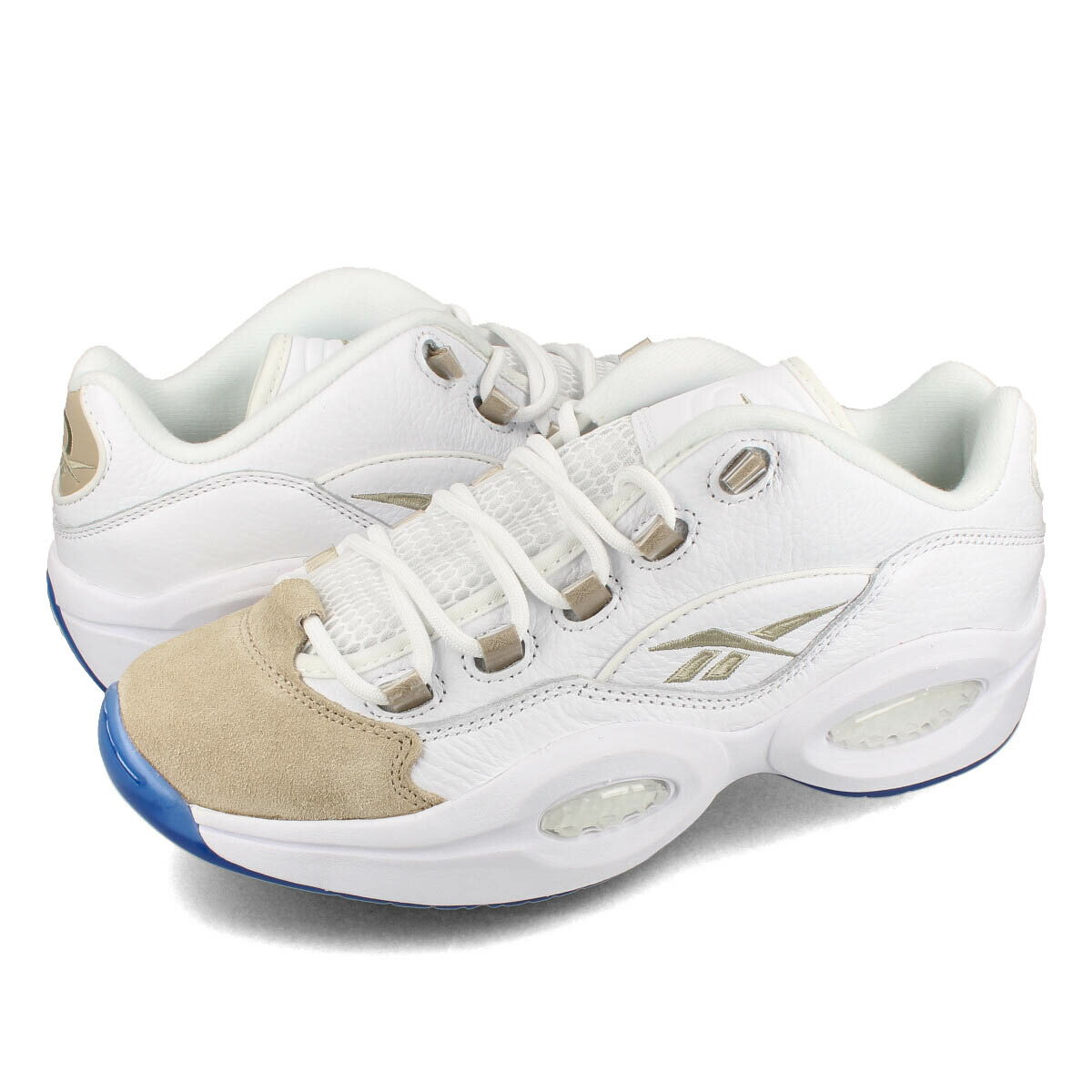  15時迄のご注文で即日発送可 Reebok QUESTION LOW リーボック クエスチョンロー メンズ ローカット WHITE/WHITE/LIGHT SAND ホワイト ef7609