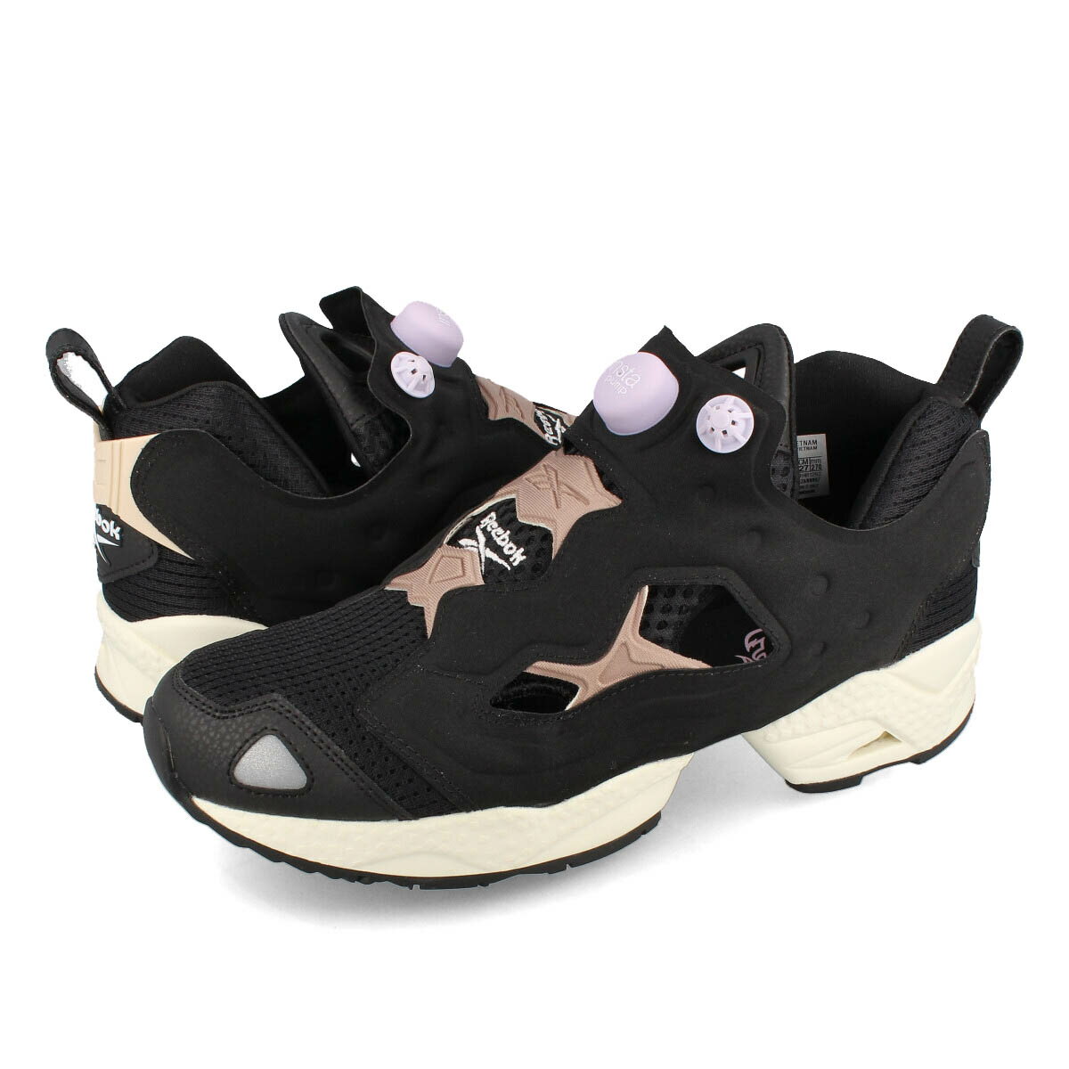 【決算SALE】15時までのご注文で即日発送 Reebok INSTAPUMP FURY 95 リーボック インスタ ポンプ フューリー 95 メンズ レディース CORE BLACK/TAUPE/CHALK ブラック ベージュ チョーク 黒 hr1292